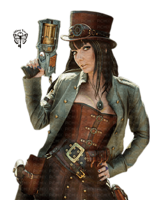 steampunk woman bp - kostenlos png