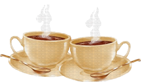2 Kaffeetassen - GIF animado grátis