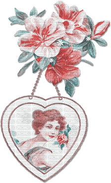 soave deco flowers vintage heart valentine - безплатен png
