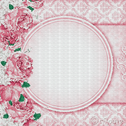 SOAVE BACKGROUND VINTAGE FLOWERS CIRCLE ROSE - Ücretsiz animasyonlu GIF