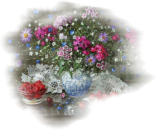 loly33 vase fleur - png gratis