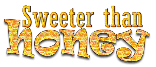 Sweeter Than Honey.Text.Yellow - darmowe png