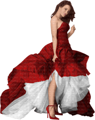 femme robe rouge woman dress red - zadarmo png