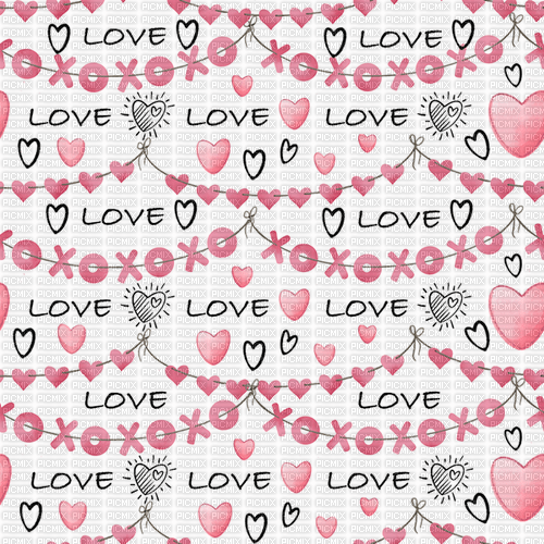 sm3 red vday red pattern love words image - PNG gratuit