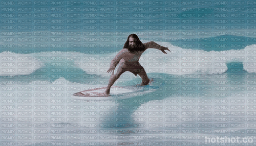 surfing-jesus - Gratis geanimeerde GIF