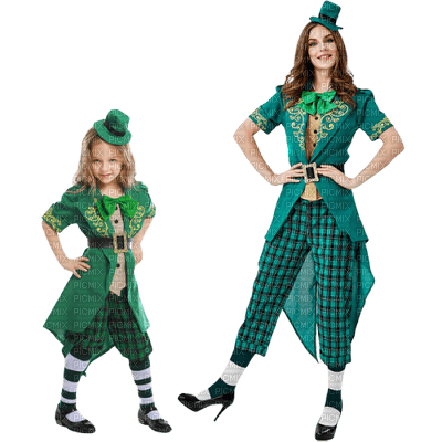 St.Patricks Day woman femme frau beauty tube human person people child enfant  kind GIRL person children  fille bebe green - 免费PNG