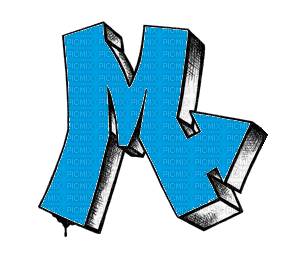 the letter m in graffiti