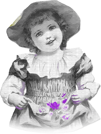 soave children girl vintage spring hat flowers - безплатен png