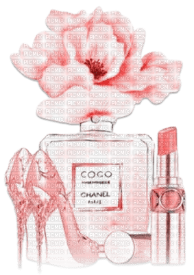 soave deco perfume flowers make up shoe - безплатен png
