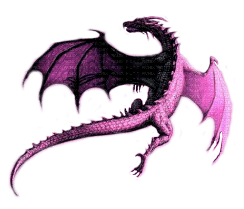 pink dragon by nataliplus - ilmainen png
