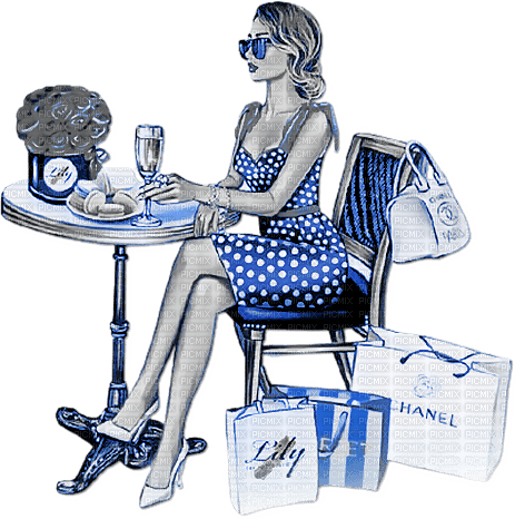 soave woman fashion paris table shopping spring - 免费PNG