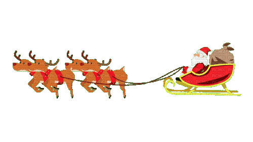 Santa's Flying.Christmas.Noël.Victoriabea - Ingyenes animált GIF