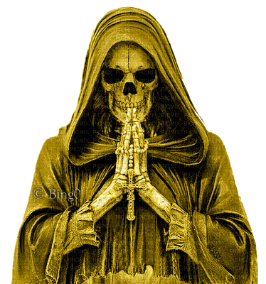 Y.A.M._Gothic skeleton  yellow - png gratuito