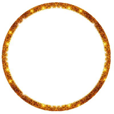 Frame Gold Circle - Gratis animeret GIF