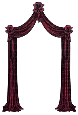 Kaz_Creations Deco Curtains Red - безплатен png
