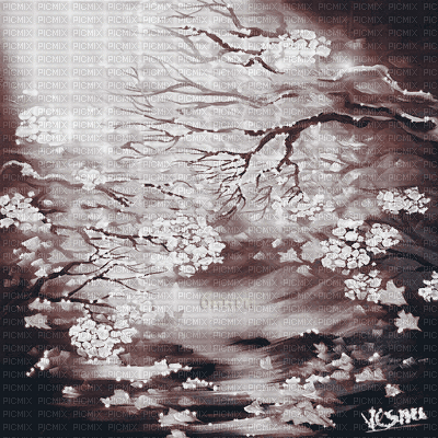 Y.A.M._Japan background Sepia - Nemokamas animacinis gif