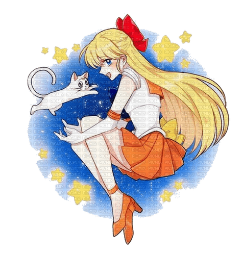Sailor venus and Artemis ❤️ elizamio - Free PNG
