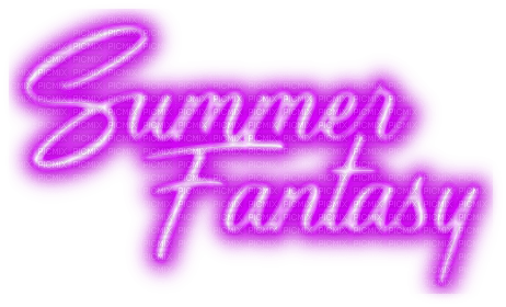 Summer Fantasy.Text.Purple - By KittyKatLuv65 - besplatni png