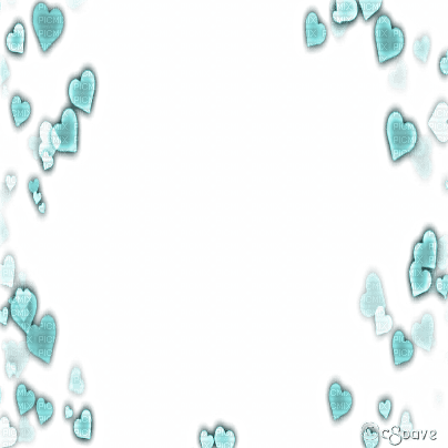 soave frame deco heart valentine teal - δωρεάν png