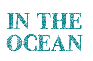 In the Ocean.Text.teal.Victoriabea - darmowe png