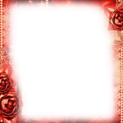 Red Roses Frame - By KittyKatLuv65 - Free PNG