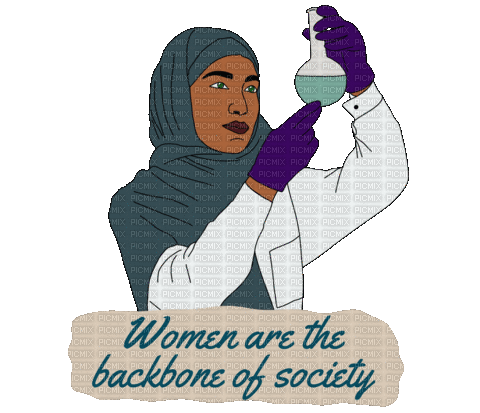 Women are the backbone of society - Free animated GIF