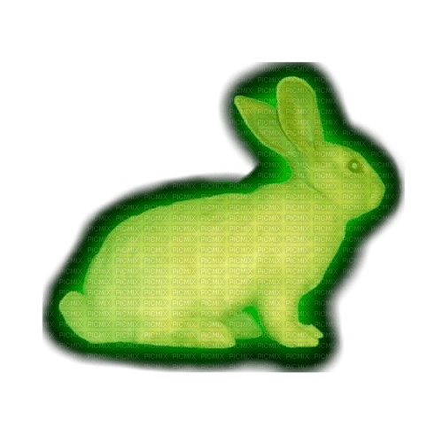 glowing rabbit - zdarma png