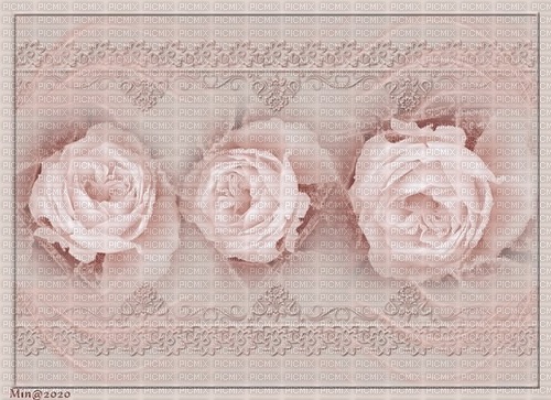 bg rosa med blommor och deco - Free PNG
