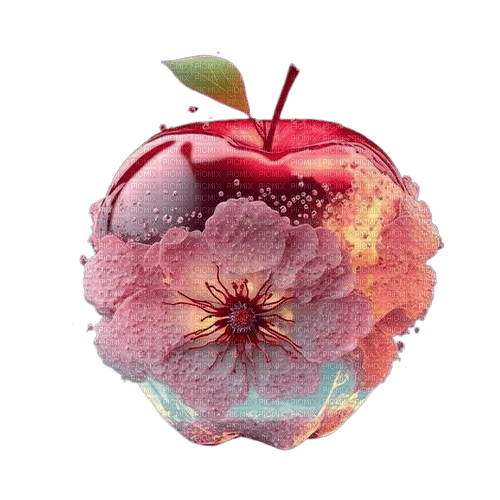 Яблоко арт - png grátis