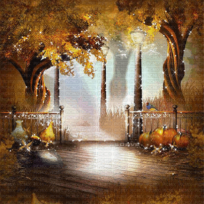 soave background animated autumn forest - Бесплатни анимирани ГИФ
