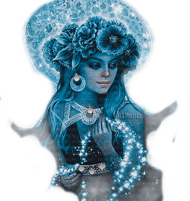 Y.A.M._Winter Fantasy woman girl - PNG gratuit