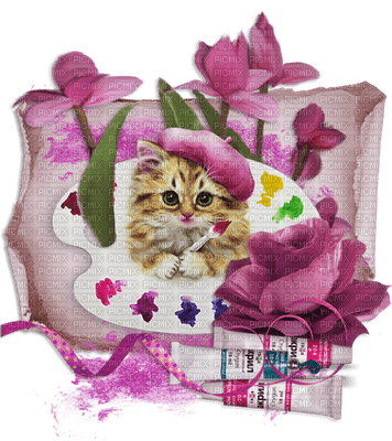 Kaz_Creations Deco Cat Kitten - PNG gratuit