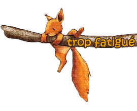 trop fatigué - Бесплатный анимированный гифка