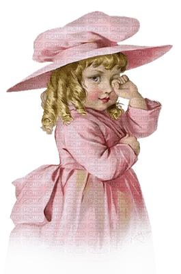 enfant pink vintage  child  vintage - 免费PNG