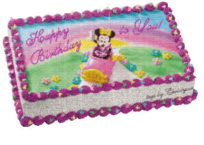 Happy Birthday Mickey Mouse Cake - Ücretsiz animasyonlu GIF