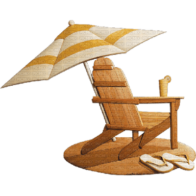 deck chair shade - png gratuito