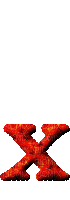 Kaz_Creations Alphabets Red  Letter X - Darmowy animowany GIF