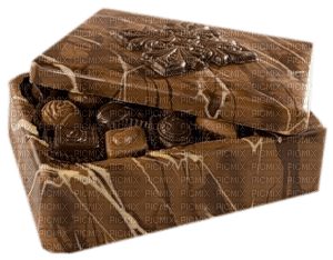 Box Chocolate Beige Brown - Bogusia - Free PNG