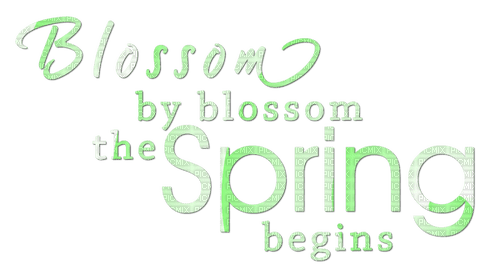 Spring.Text.Green - PNG gratuit