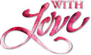 soave text valentine with love pink - besplatni png