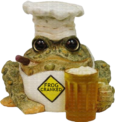 bartender frog hog cranked toad hollow toad - gratis png