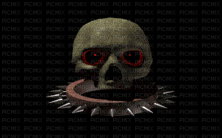 scary skull - 無料のアニメーション GIF