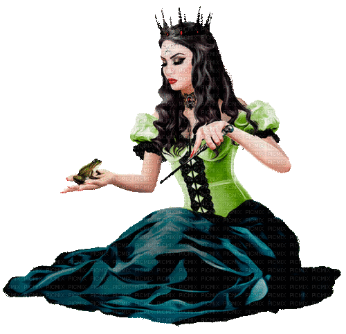 gothic woman by nataliplus - Free animated GIF