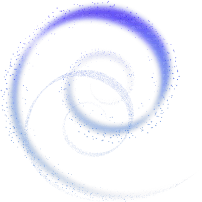 blue deco swirl - png ฟรี