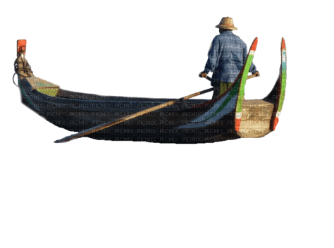 Мужчина в лодке - PNG gratuit
