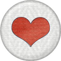Brad Flair Button Knopf Love Heart - darmowe png