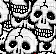 Emo skull background - GIF เคลื่อนไหวฟรี