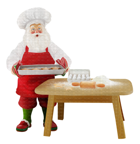 Santa claus cocinero - gratis png