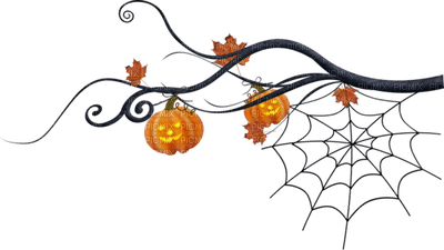 halloween branch deco branche - zadarmo png