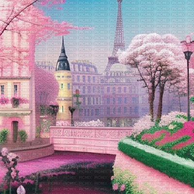 Paris in Springtime - gratis png